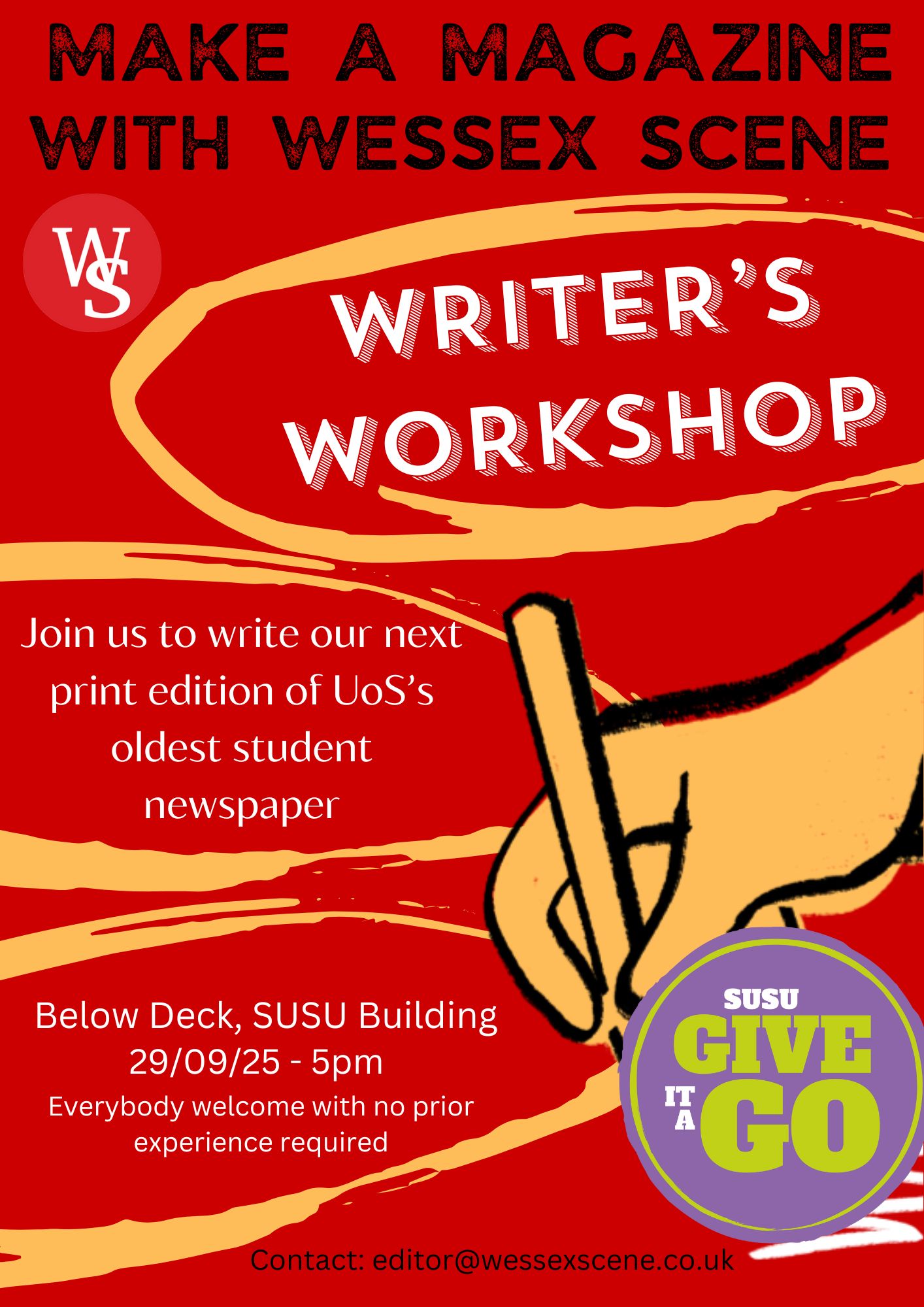 Give It A Go: Make a Magazine with Wessex Scene: Writer's Workshop